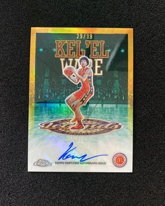 2025 Topps Chrome McDonald's All American Basketball Green Refractor Kel'el Ware #LA-KW