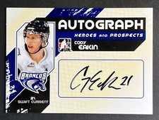 2010-11 In The Game Heroes and Prospects #A-CEA Cody Eakin Auto Swift Current