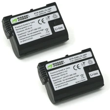 Wasabi Power Battery for Nikon EN-EL15, EN-EL15a, EN-EL15b, EN-EL15c (2-Pack)