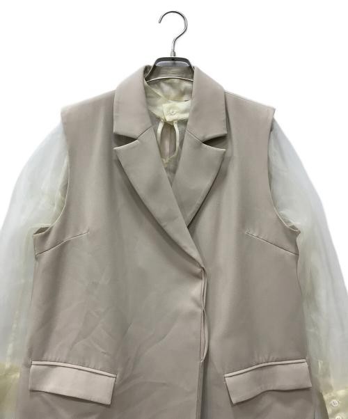 Ameri                    LONG VEST SET SHEER DRES… - image 4