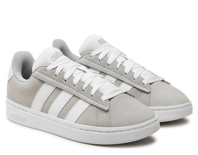 Adidas Grand Court Alpha 00s JH7234 Sneaker Wildleder Grau Weiß