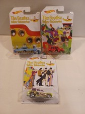 The Beatles Yellow Submarine Hot Wheels 50th Anniversary Lot Of 3