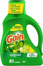 Gain + Aroma Boost Liquid Laundry Detergent, Original Scent, 61 Loads, 88 fl oz, 0.15 per gallon