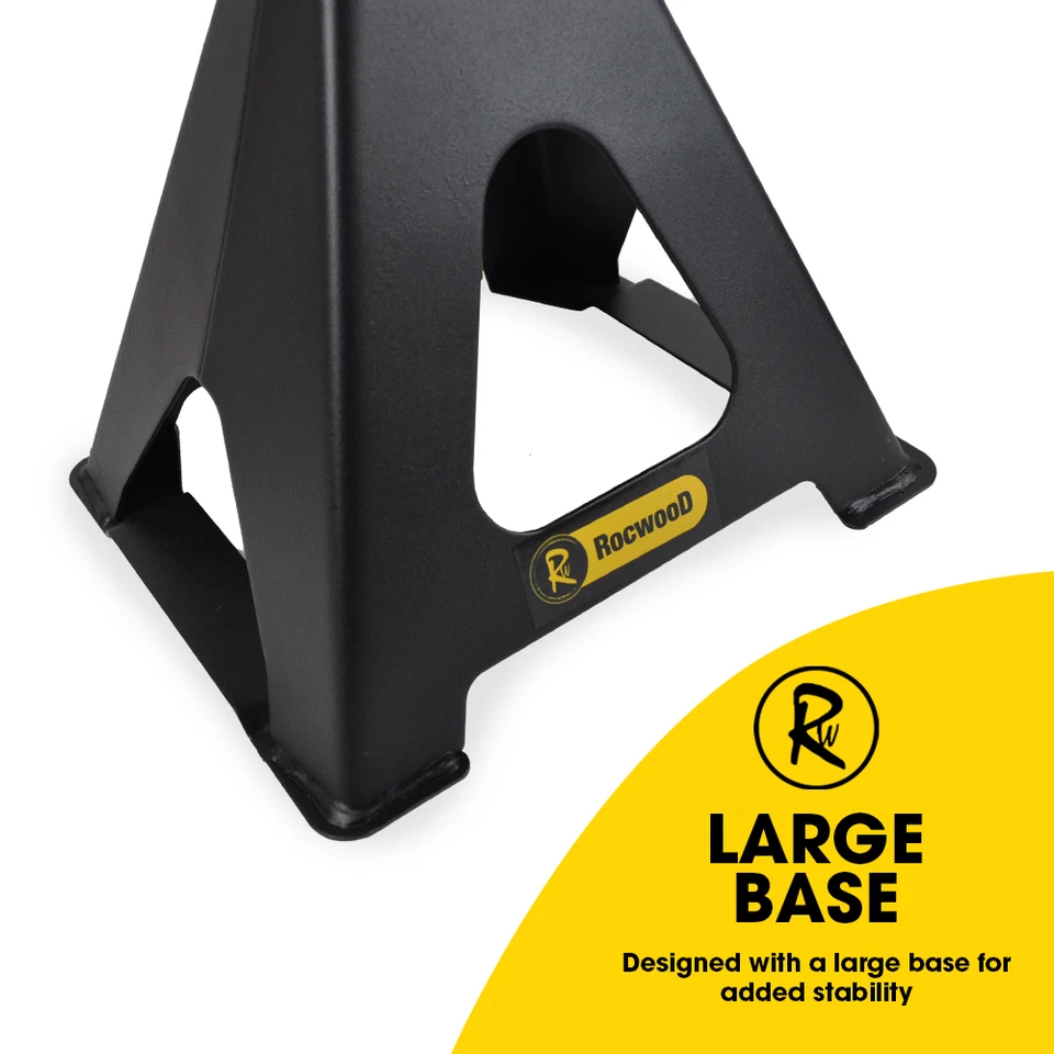 Axle Stand Set 6 Tonne Ton Car Jack Ratchet Heavy Duty Two Stands Included - Image 4 of 4