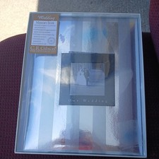 C.R. Gibson Wedding Deluxe Photo Book / Mini Scrapbook- Adds Up To 40 Photos NEW