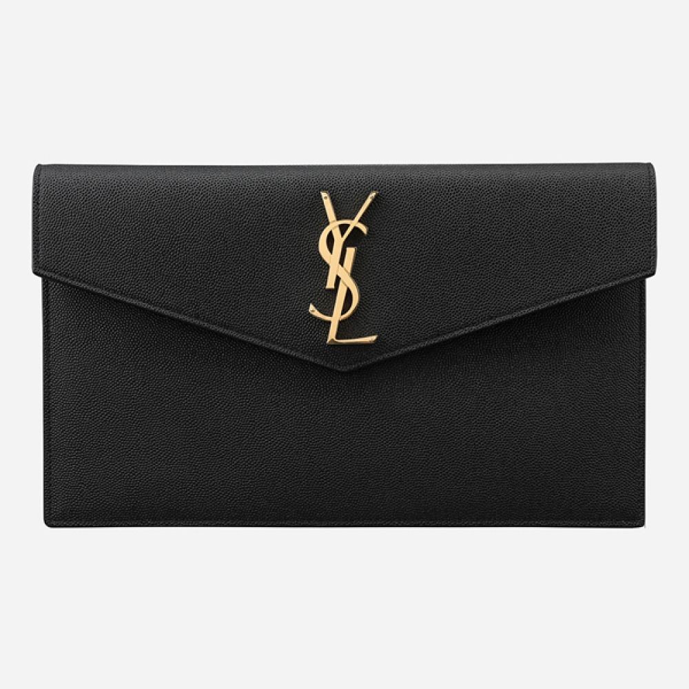 Saint Laurent 5F Uptown Clutch Bag Black 565739 1GF0J 1000 145987608 [P]