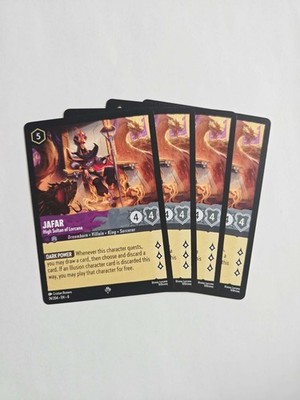 Jafar High Sultan of Lorcana 74/204 Playset 4 cards - Reign of Jafar