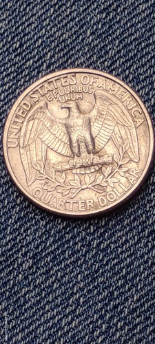 1977 Washington Quarter, ERROR, FILLED MINT MARK, STRIKING - Picture 3 of 4