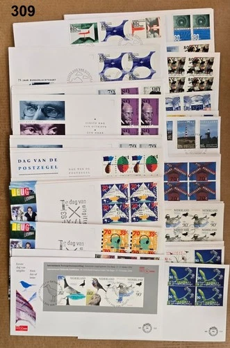 & NETHERLANDS - 53 FDC - NATURE - BIRDS - ART - CULTURE - 1993