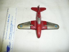 Vintage HUBLEY KIDDIE TOY JET FIGHTER airplane FOLDING WINGS great cond P3