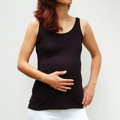 Jupe De Grossesse Longue Futur Composé Taille 36/38 - Rayures Rose/marron - Éco-responsable - Neuf