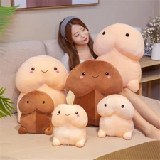Cute Penis Plush Doll Toy Stuffed Creative Soft Pillow Cushion Bolster Gift