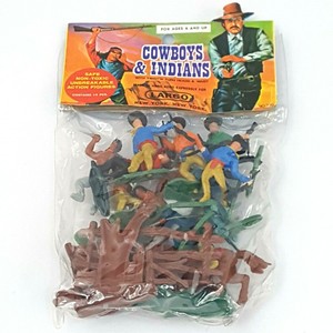 vintage cowboy and indian figures