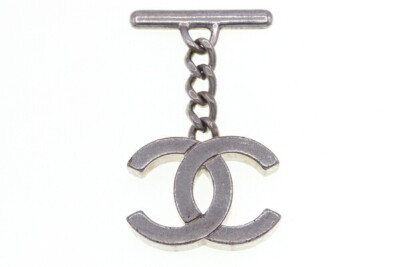 CHANEL Bag Charm Paris Biarritz Tote Accessories Silver