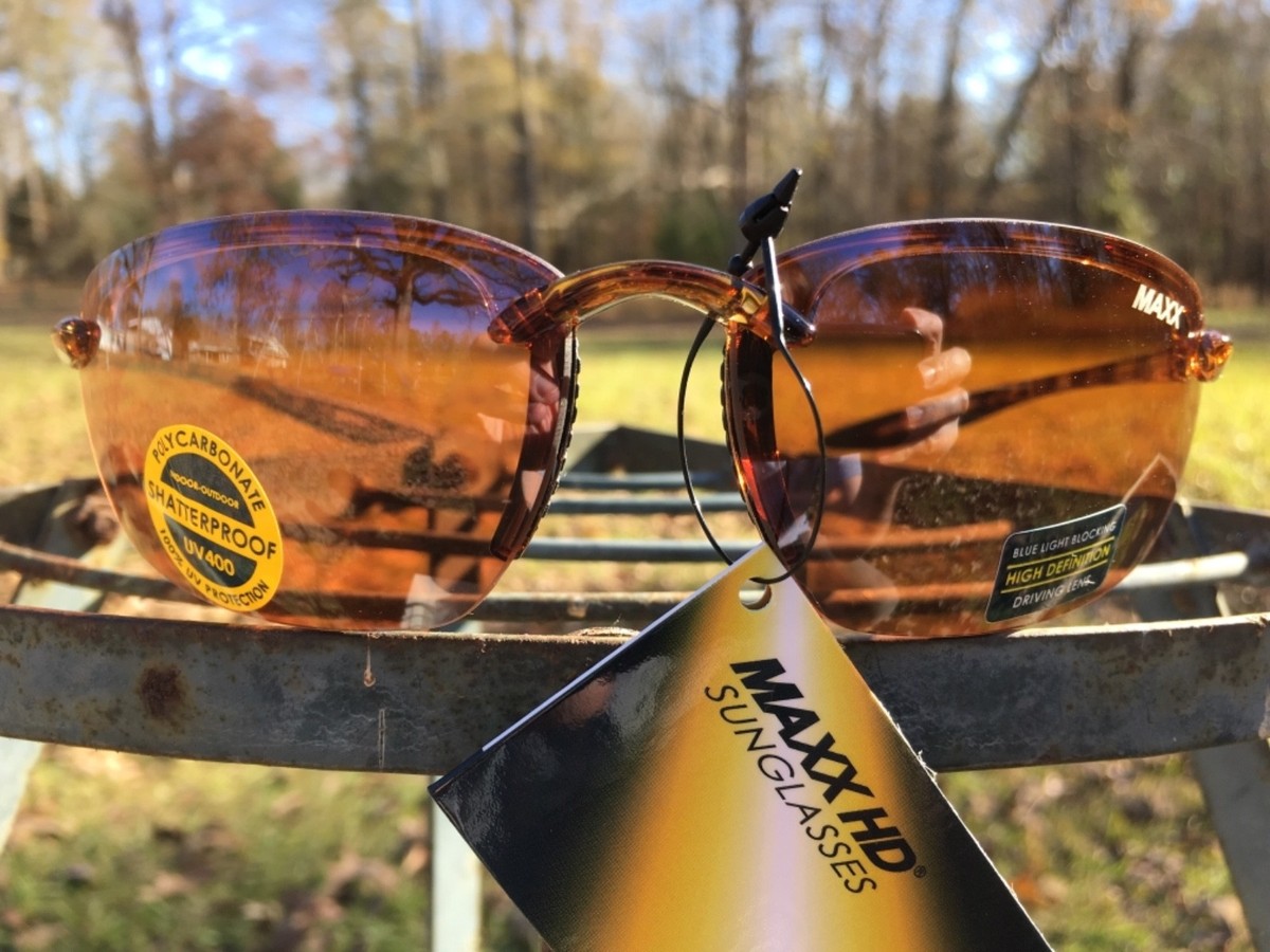 Maxx HD Sunglasses # 5 gloss tortoise shell golf lens brown small