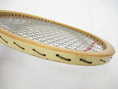 VINTAGE DUNLOP ROD LAVER WOODEN TENNIS RACQUET (4 3/8) LONG STORAGE. JAPAN