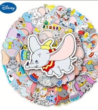 50pcs Disney Dumbo Waterproof Stickers Cute Decals For Laptops, Water Bottles