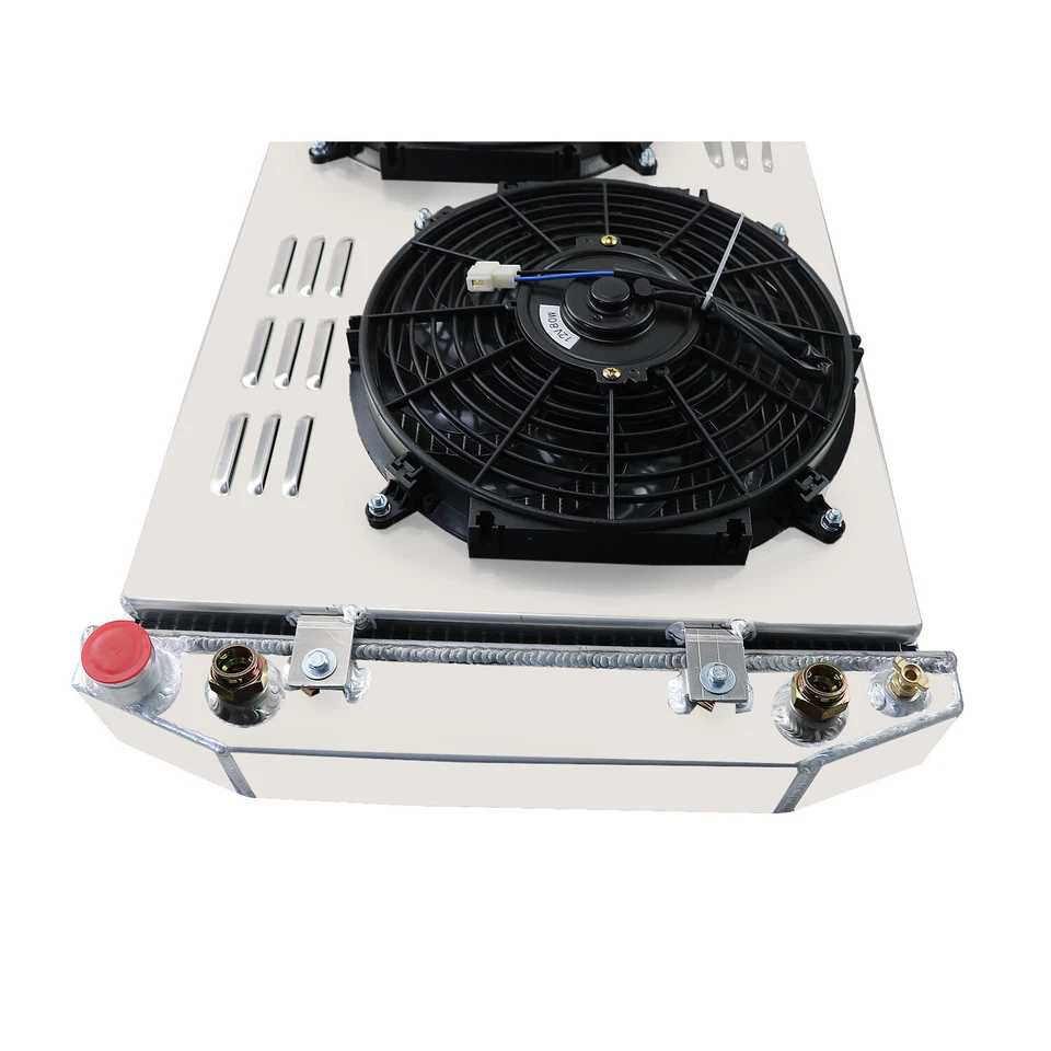 3 ROW Aluminum Radiator+Shroud Fan fit 88-98 89 90 CHEVY C/K 1500/2500 GMC 5.0L - Image 4 of 4