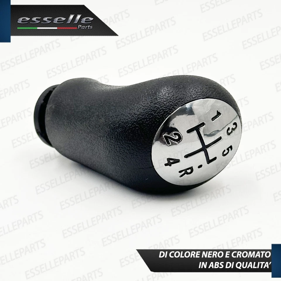 POMELLO LEVA CAMBIO A 5 MARCE NERO E CROMATO IN ABS PER RENAULT MODUS - Immagine 4 di 4