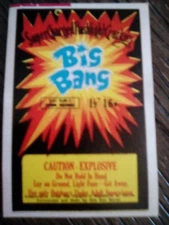 Firecracker Label BIG BANG BRAND 16s size pack label GREAT CONDITION SEE PIX