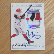 2021 Flawless Joey Votto Majestic Patch Auto #d 06/15 Signatures Materials Reds