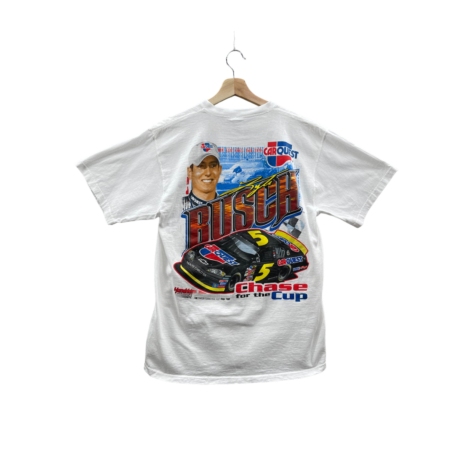 Vintage 2000's Kyle Busch NASCAR Racing Graphic T-Shi… - Gem
