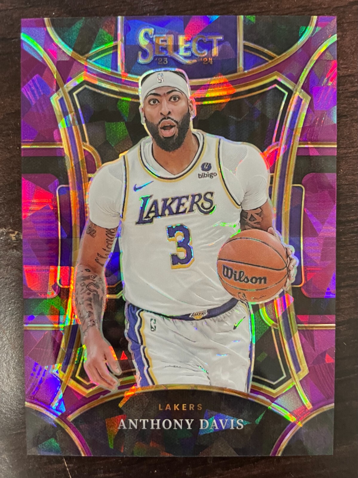 2023-24 Select Anthony Davis Mezzanine Purple Cracked Ice 72/99