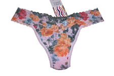 HANKY PANKY SIGNATURE LACE ORIGINAL RISE THONG SZ ONE SIZE PROMISES NWT