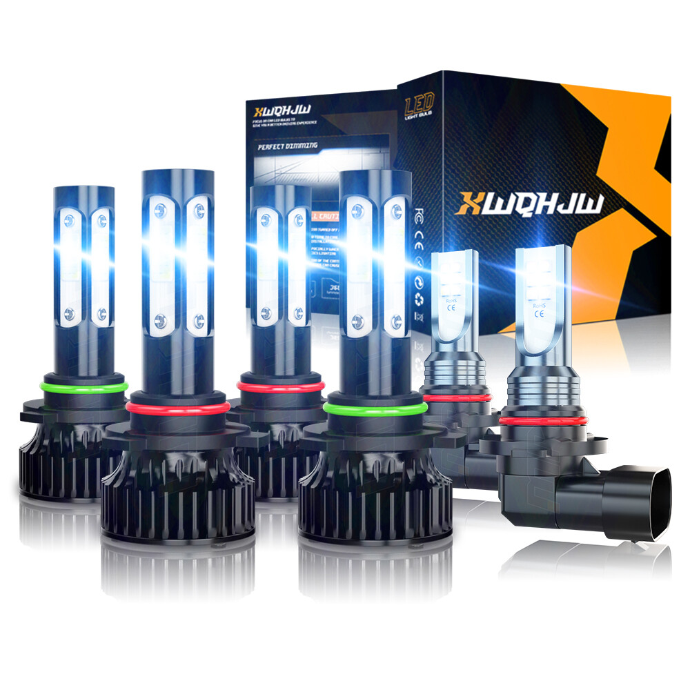 For Ford Expedition 2003-2006 6000K LED Headlight + Fog Light Combo 6x Bulbs Kit