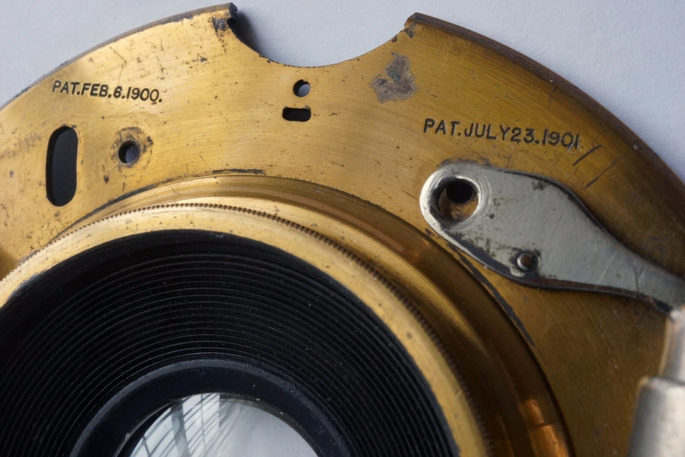 Lente Gundlach-Manhattan Optical Co 6 1/2x8 1/2 con obturador regular Wollensak 1910 Foto 4 de 4