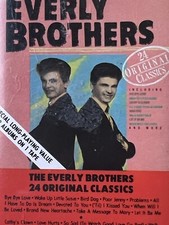 Everly Brothers 24 Original Classics Cassette Tape Vintage Album Arista