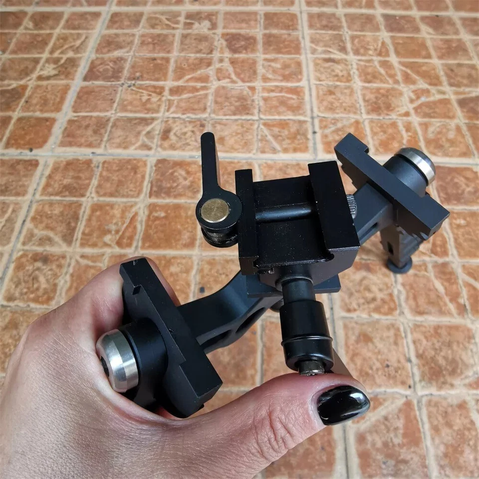 360Degrees Swivel Rifle Bipod 7.5-9'' Adjustable Height Folding Design Picatinny - Image 3 of 4