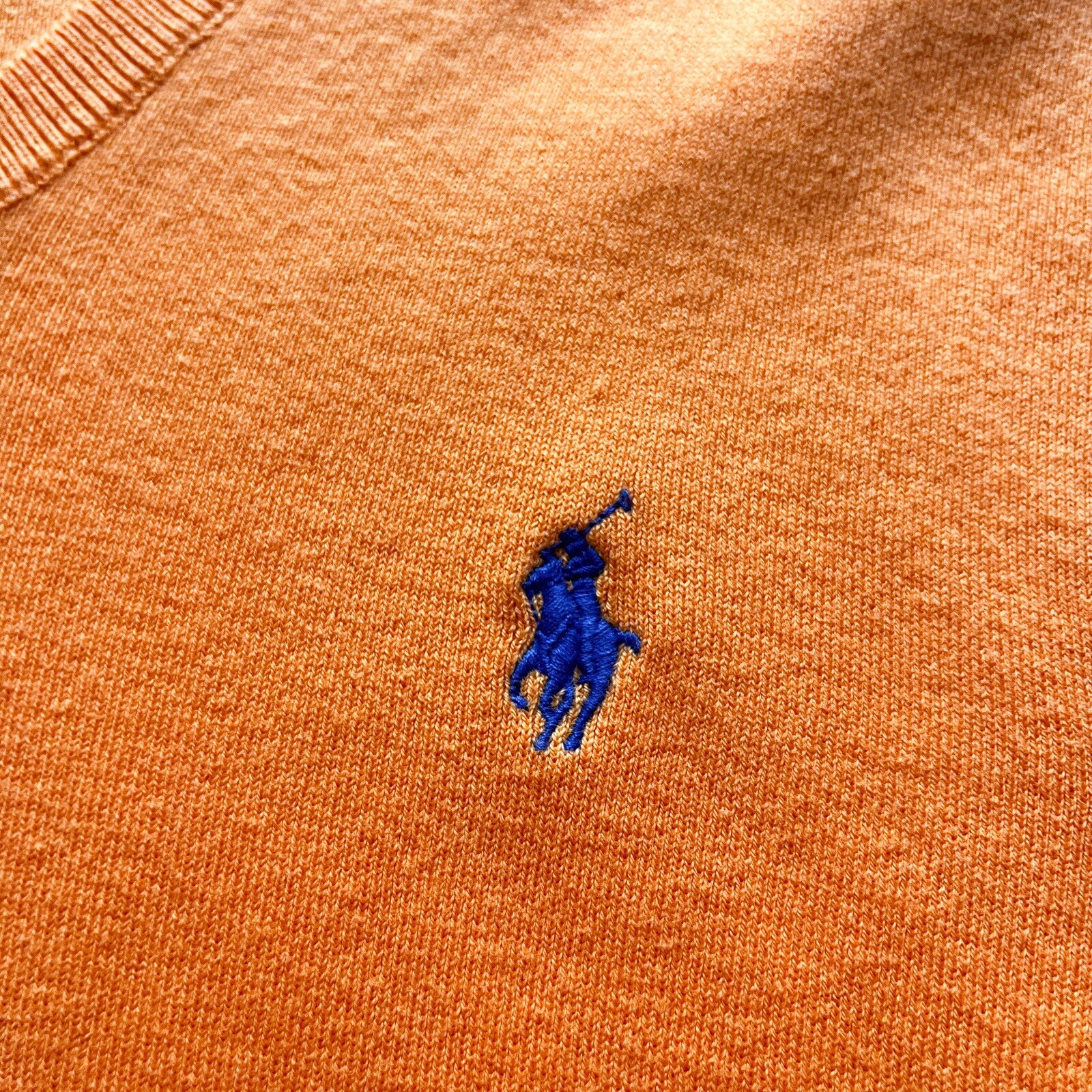 Polo Ralph Lauren Orange Knit Vest Pima Cotton Men's M eBay