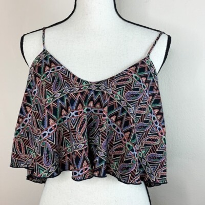 Fora Crop Blouse Top Size S
