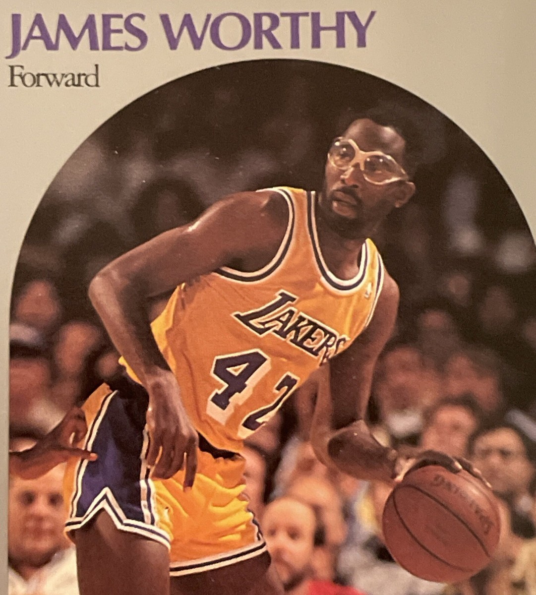 1990-91 NBA Hoops James Worthy Los Angeles Lakers #163 NBA HOF NM