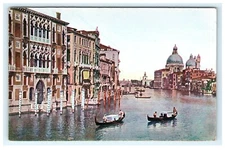 Venezia Canal Grande Italy Cartolina Postale Postcard Early View
