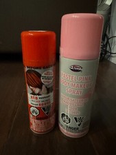 Amscan Red Hairspray Hair Spray 3oz with Pink Body Spray Halloween NEW 
