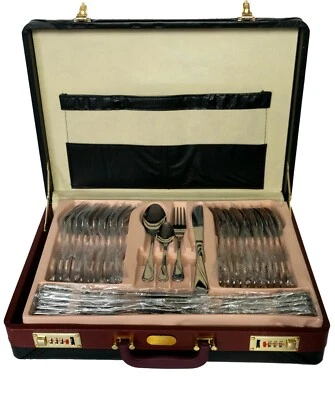 Besteckset Essbesteck für 12 Personen im Koffer Besteckgarnitur Edelstahl 72-Tlg - Bild 1 von 4