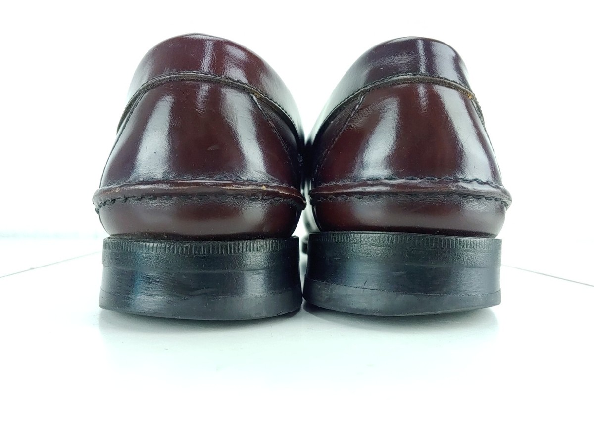 VTG Johnston & Murphey Aristocraft Shoes 10 Tassle Leather Loafer Oxblood Career Vintage Johnston Murphy Aristocraft Oxblood Tassel Loafers  main image 3