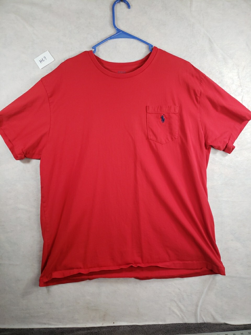 Polo Ralph Lauren camicia uomo XL logo pony rosso cotone manica corta