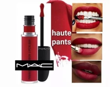 MAC Powder Kiss 981 HAUTE PANTS Liquid Lip Color Lipstick Full Size 0.17 oz NIB