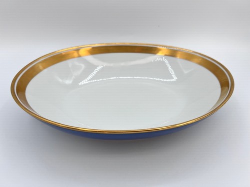 Fitz & Floyd Renaissance Lapis Blue 10" Oval Bowl 1988 (Japan) - Picture 2 of 7