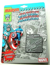 Marvel Captain America Superheroes Action Figure Carded Pin Set New MOC NOS 2019