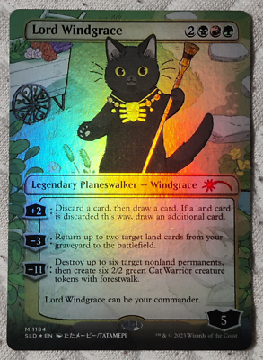 MTG Secret Lair Lord Windgrace #1184 -SLD Look at the Kitties