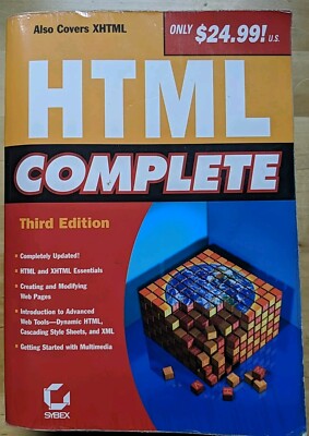 HTML Complete by Dave Evans, Chris Treadaway, Sybex, Greg Jarboe, Good, 2003