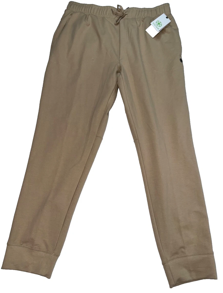 Gaiam Men Active Namaste Jogger Pants Humus Sz Large NEW