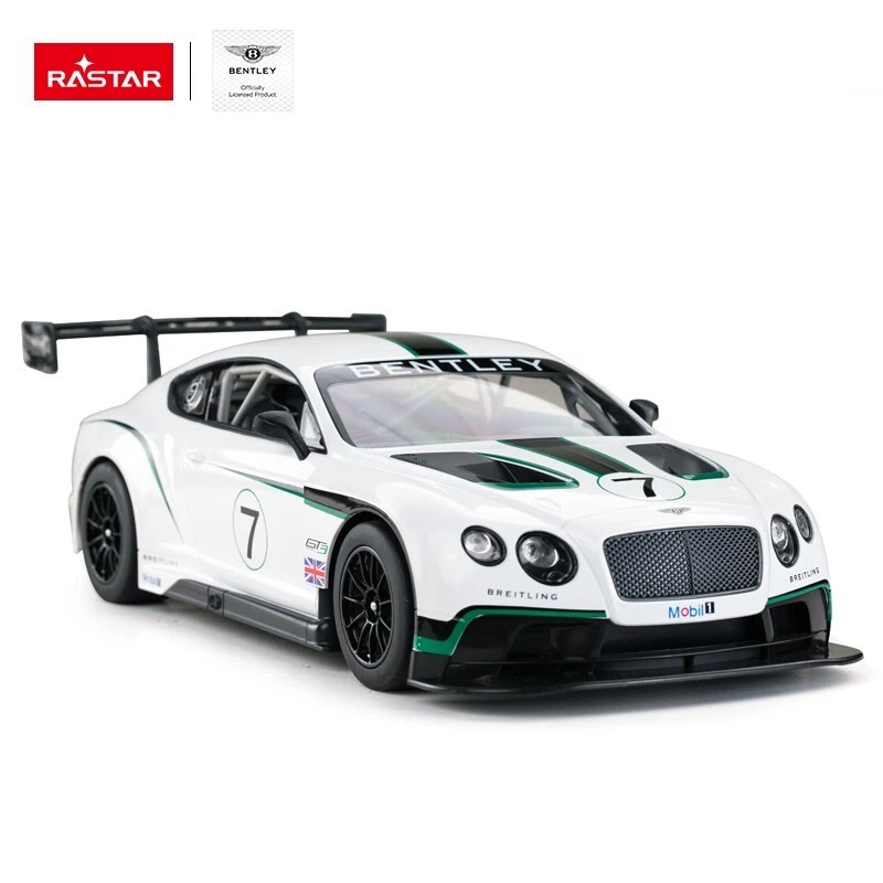 Rastar 70600 1:14 Scale RC Bentley Continental GT3 Kids Toy Car wit Remote White - Image 2 of 4