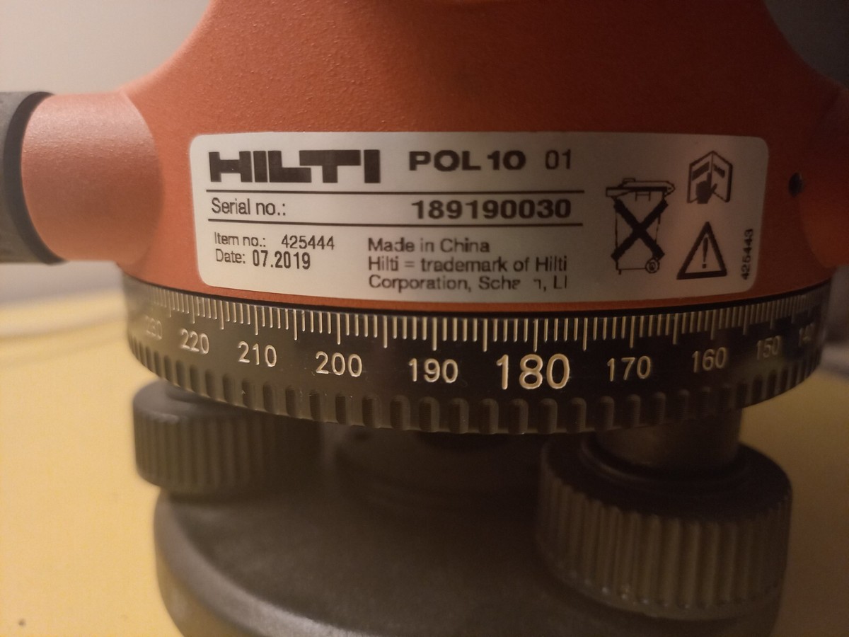 Niveau Optique HILTI POL 10 - Excellent état - Pour Chantier Pro