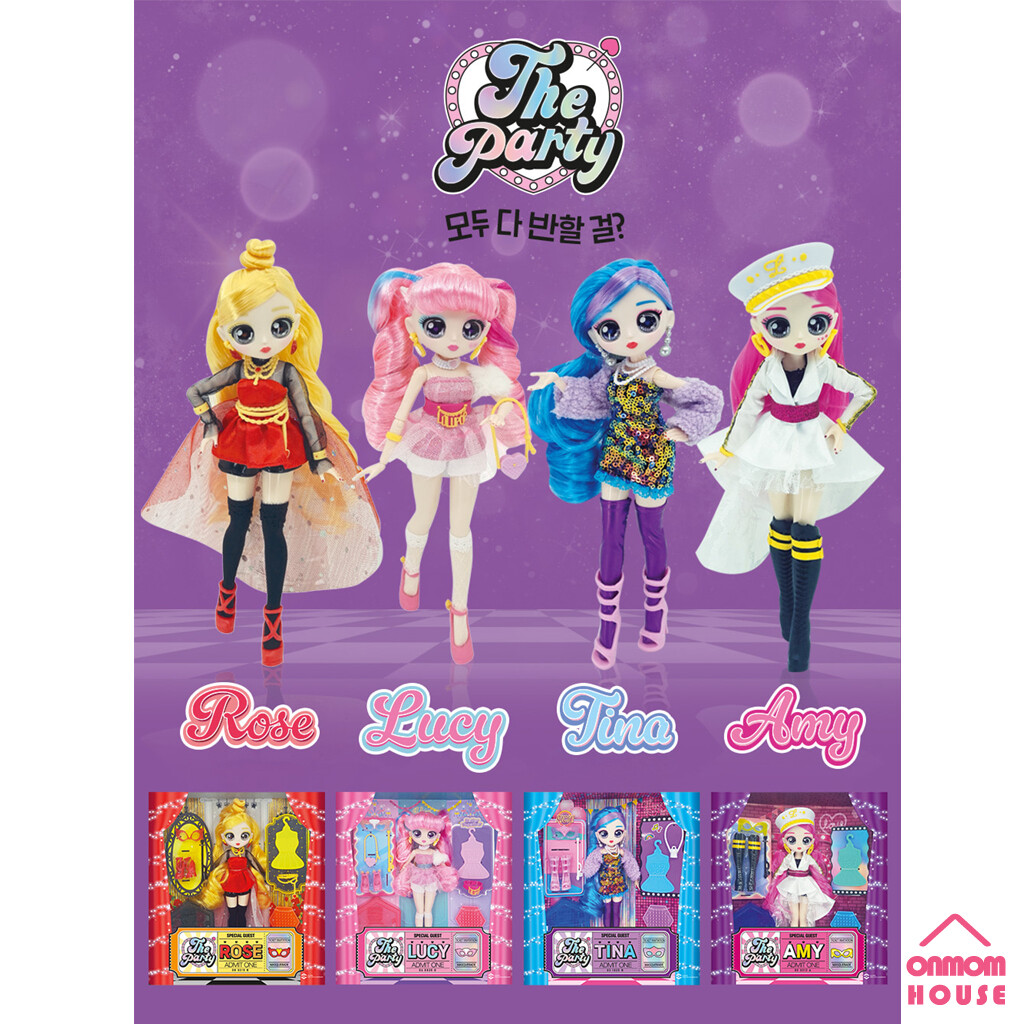 LULU POP The Party K-POP Fashion Doll Idol Group ROSE LUCY