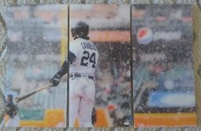 Miguel Cabrera Signed 3pcs 24x12 Photo on Acrylic Glass JSA Authentication LOA